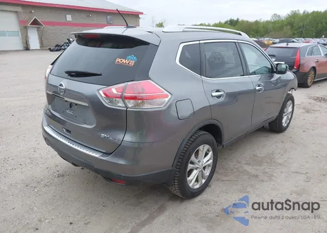 2016 Nissan Rogue Sv из США, поврежденный, VIN KNMAT2MV1GP650048